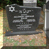 Grafsteen Salomon (Jack) Leeraar (1924). Hij ligt begraven op de Joodse begraafplaats Moscowa te Arnhem.