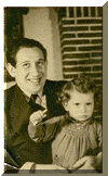 Hartog Leeraar (1921) en dochter Sari Leeraar (1949)