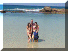Shimon Plas met zijn kinderen Ronni, Sapir en Shai tijdens de zomervakantie van 2014 in Italië.